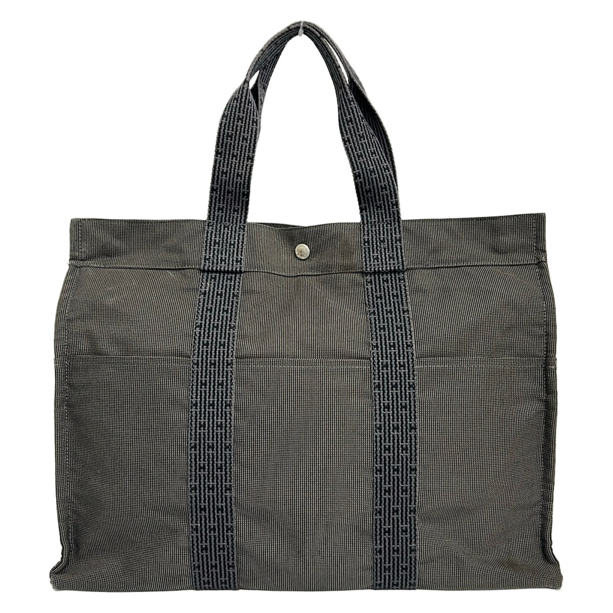 Herms Her Line Tote Gm Tote Bag Polyamide Polyester